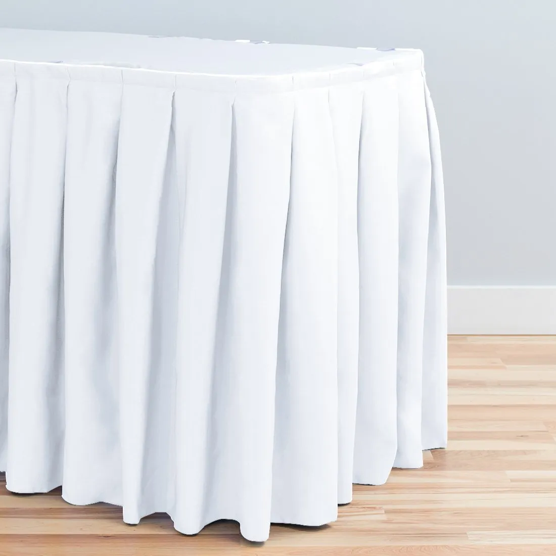 21 ft. Accordion Pleat Polyester Table Skirt (8 Colors)