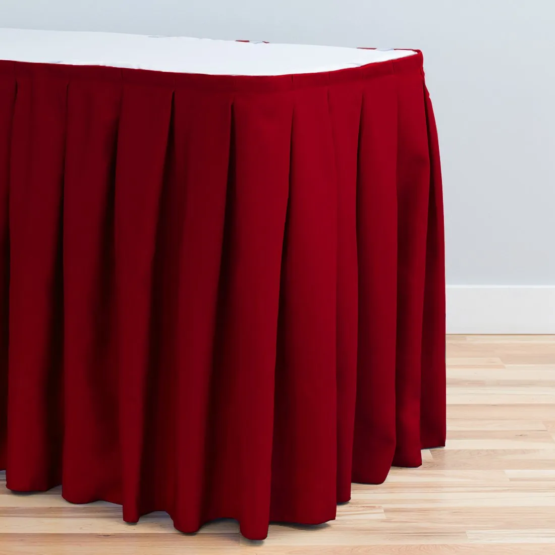 21 ft. Accordion Pleat Polyester Table Skirt (8 Colors)