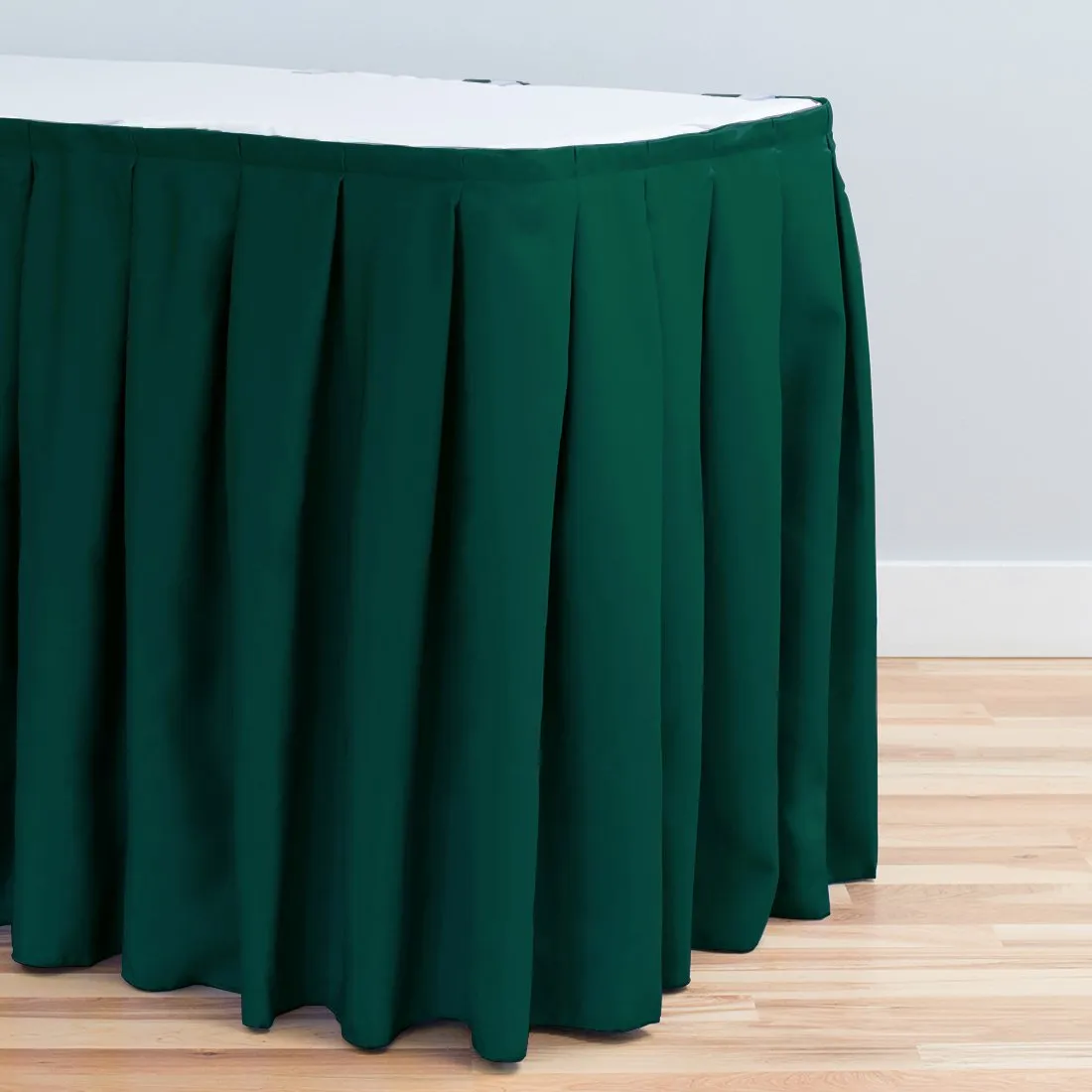 21 ft. Accordion Pleat Polyester Table Skirt (8 Colors)