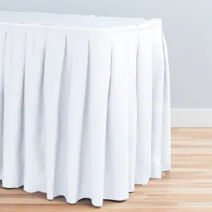 21 ft. Accordion Pleat Polyester Table Skirt (8 Colors)