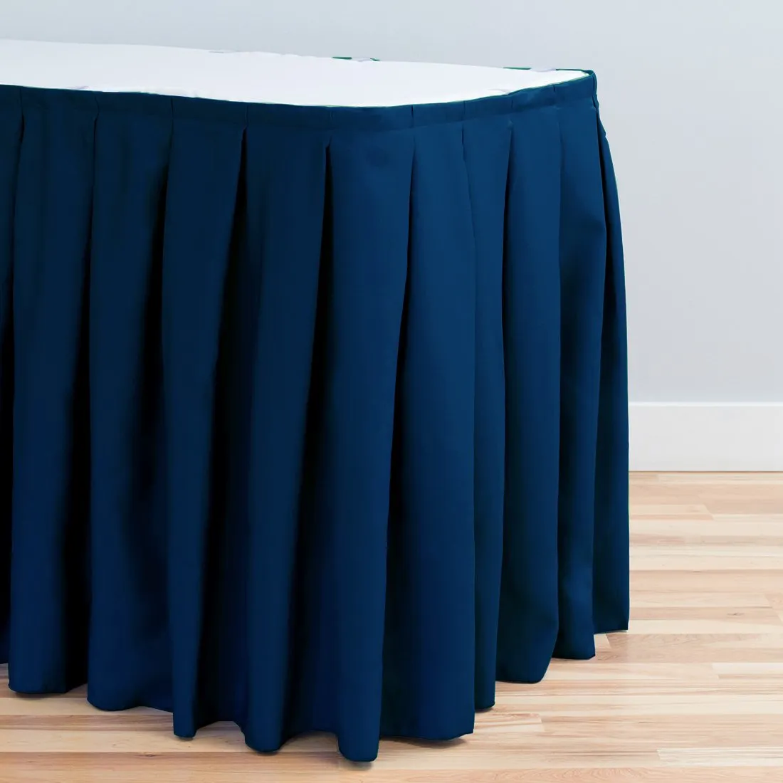 21 ft. Accordion Pleat Polyester Table Skirt (8 Colors)