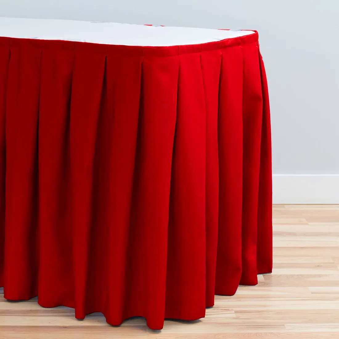 21 ft. Accordion Pleat Polyester Table Skirt (8 Colors)