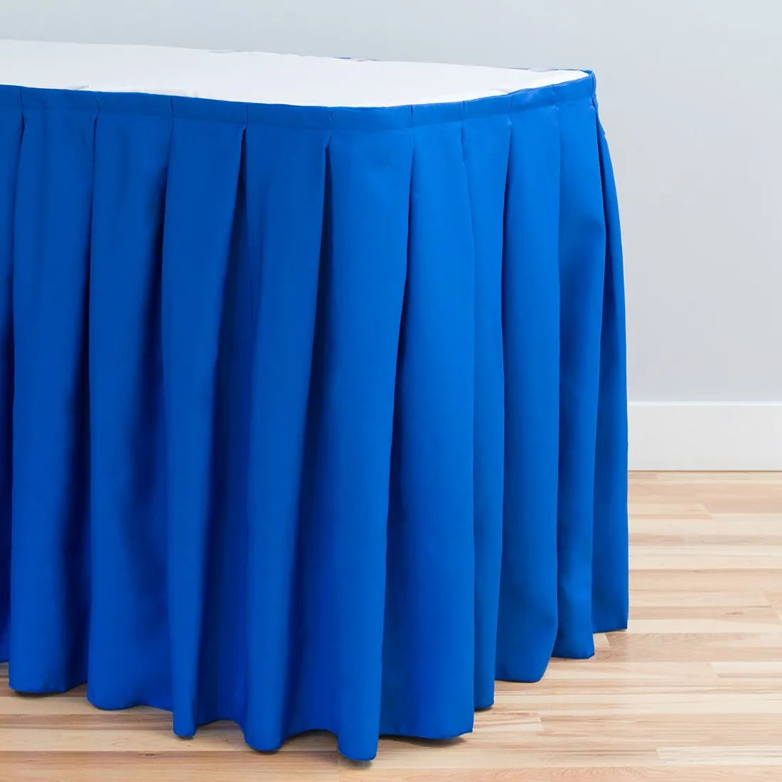 21 ft. Accordion Pleat Polyester Table Skirt (8 Colors)
