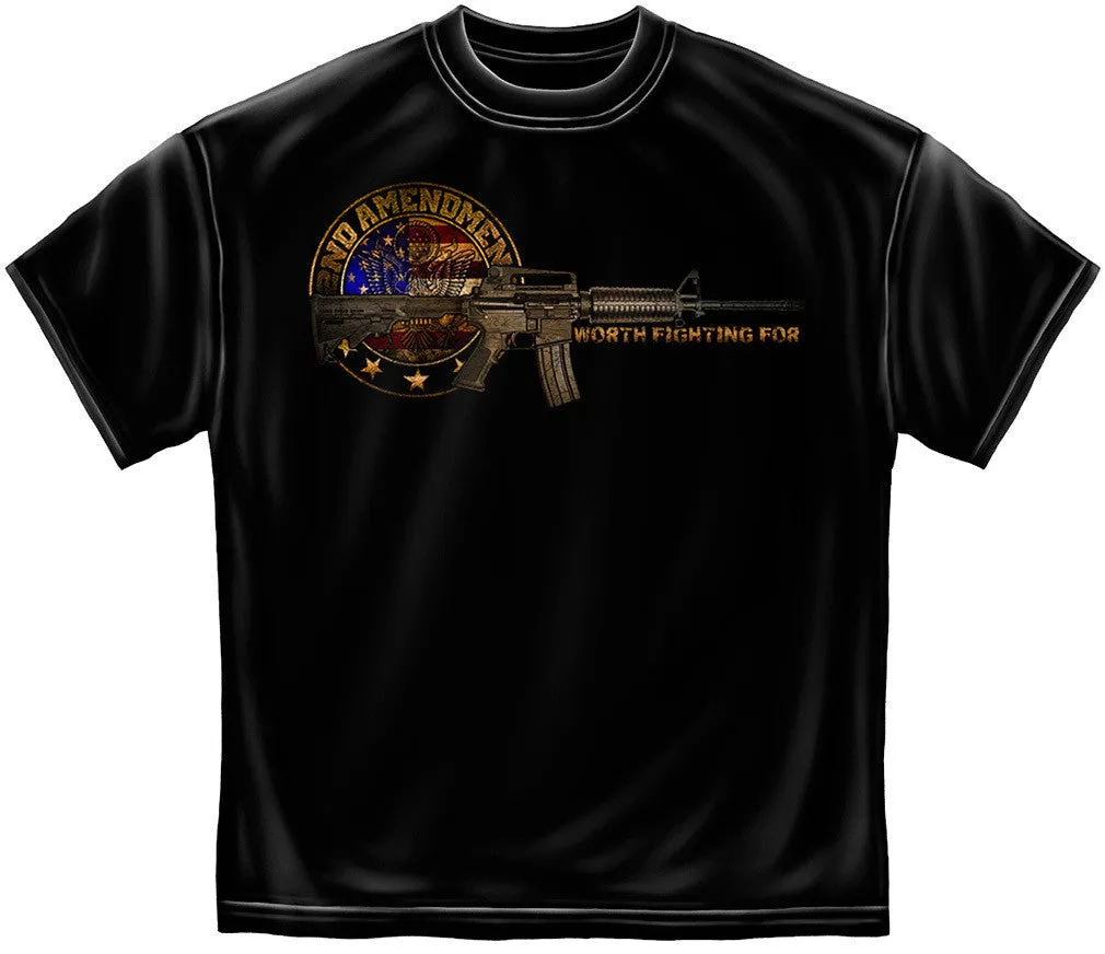 2nd Amendment 'Worth Fighting For' T-Shirt #RN2257