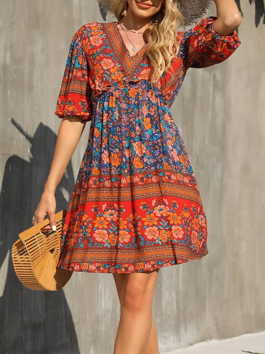 Astrid Boho Allover Dress