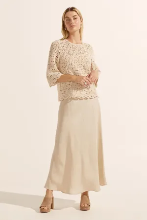 Blend Skirt  -  Pebble