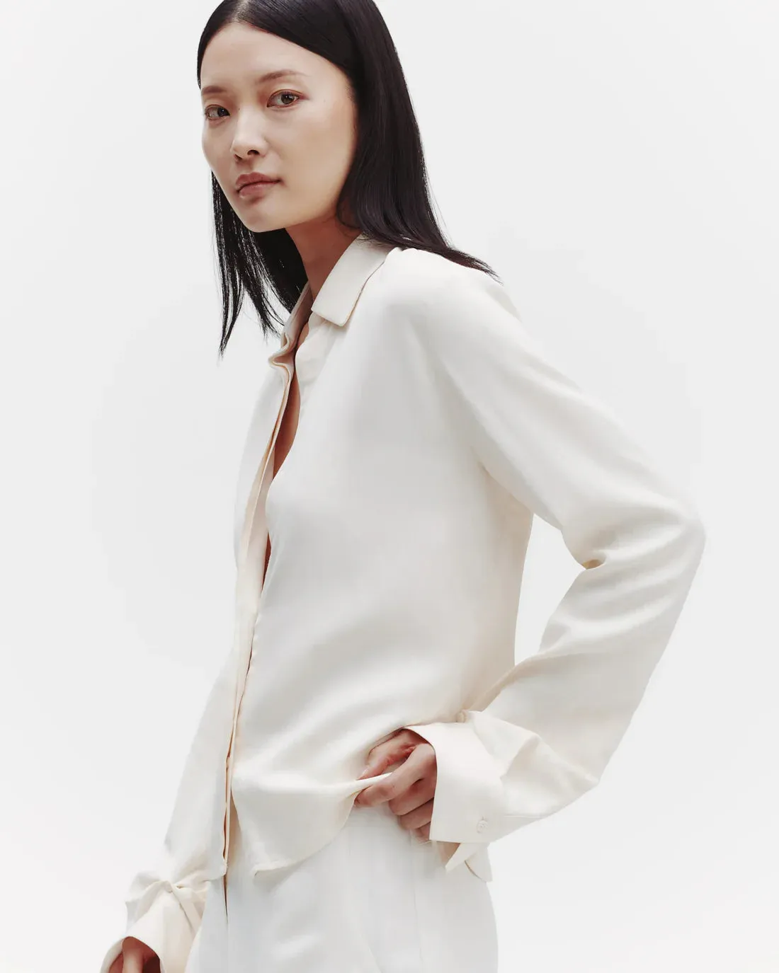 Button Me Up Shirt in Bone