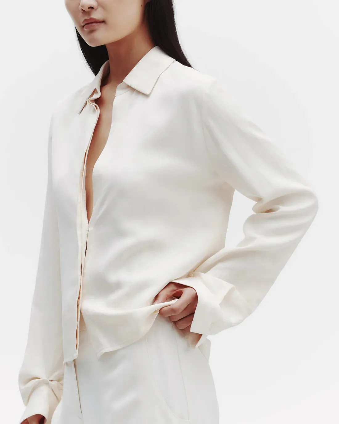 Button Me Up Shirt in Bone