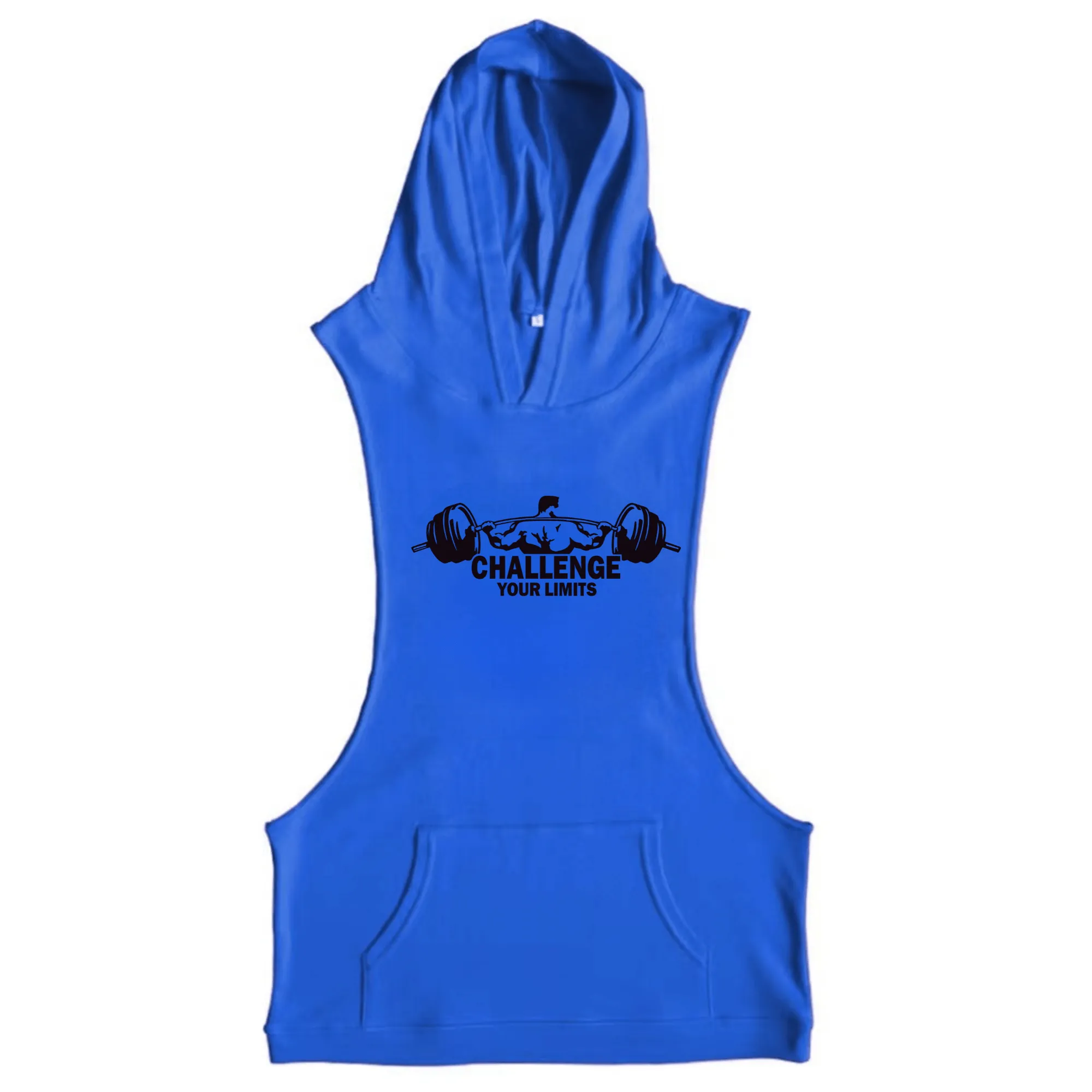 Challenge Your Limits Sleeveless Hoodie Tank Tops