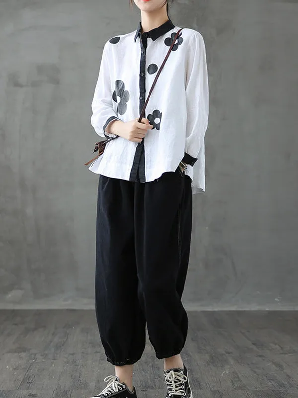 Chicmy-Original Floral Long Sleeve Blouse Tops