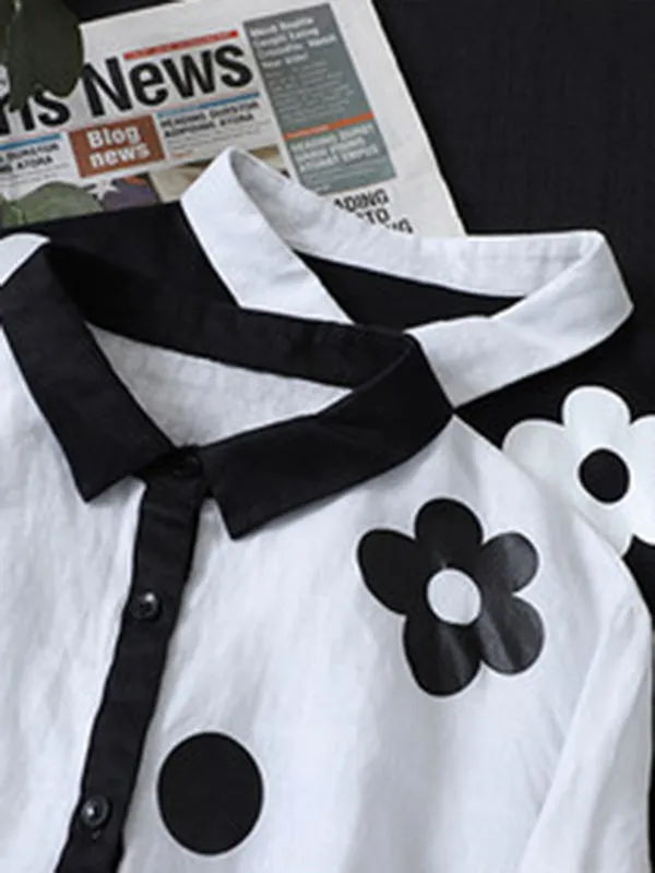 Chicmy-Original Floral Long Sleeve Blouse Tops
