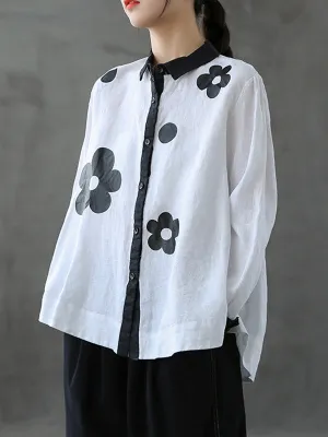 Chicmy-Original Floral Long Sleeve Blouse Tops