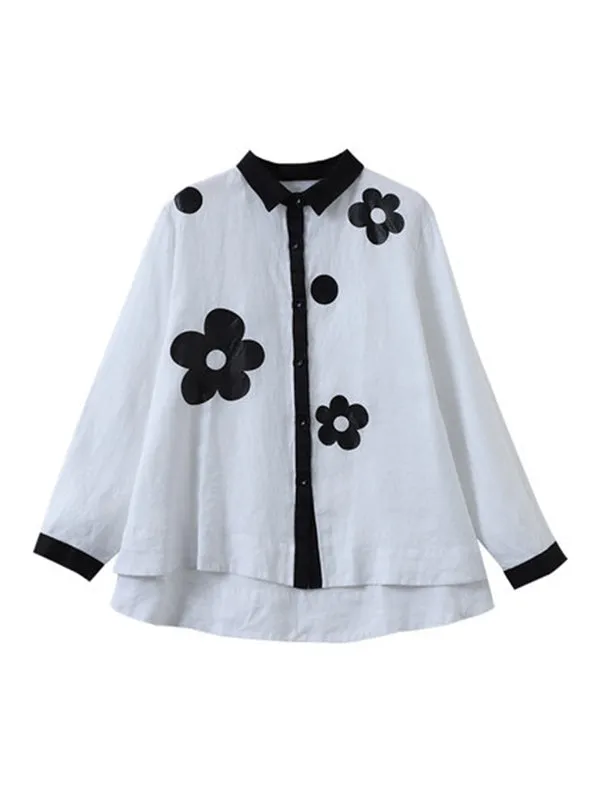 Chicmy-Original Floral Long Sleeve Blouse Tops