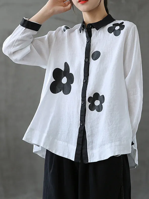 Chicmy-Original Floral Long Sleeve Blouse Tops