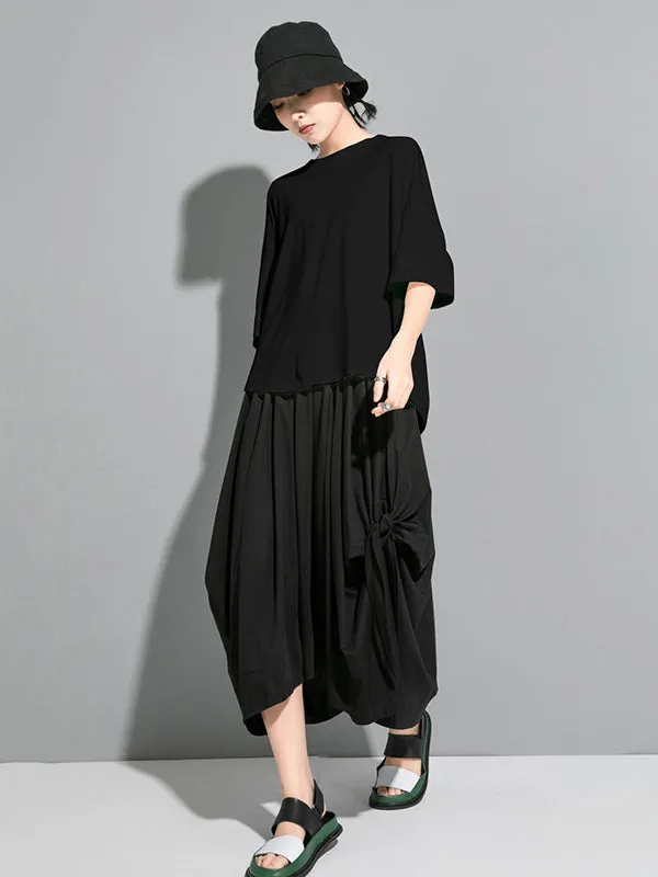 Chicmy-Original Solid Batwing Sleeve T-Shirts Tops