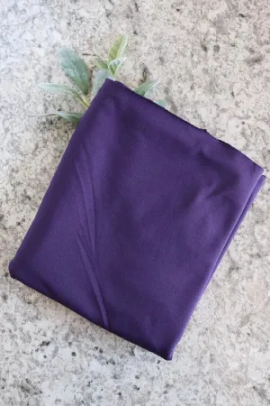 Dark Purple Brushed Athletic Poly/Spandex