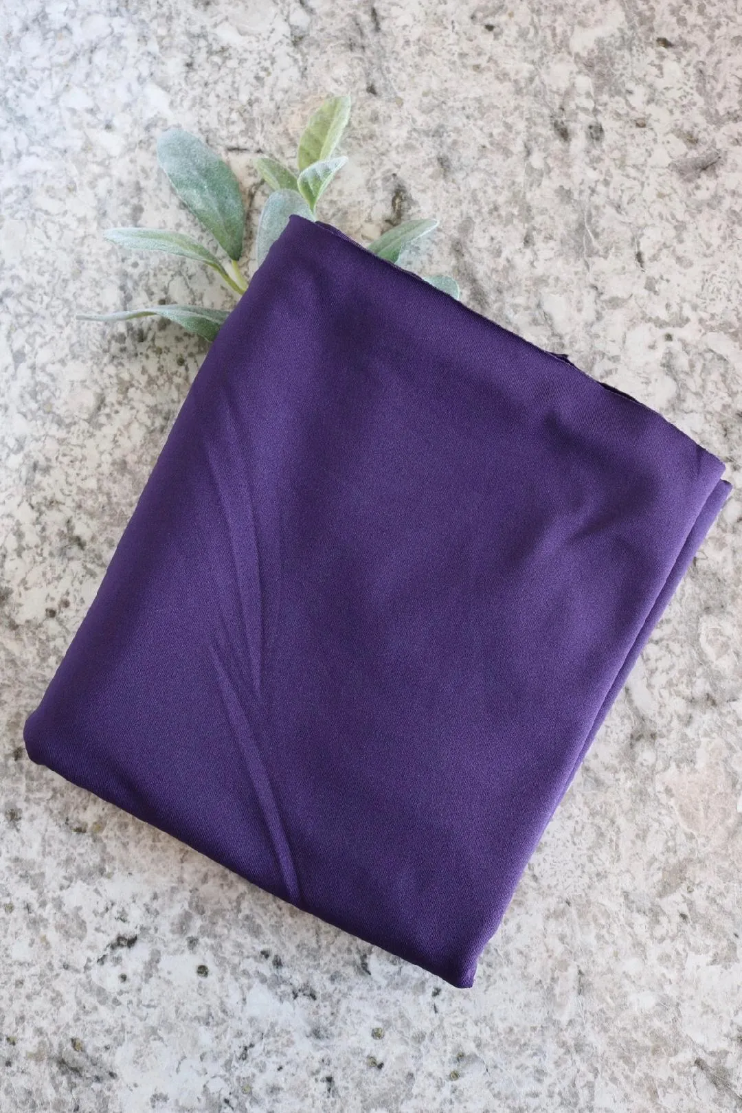 Dark Purple Brushed Athletic Poly/Spandex