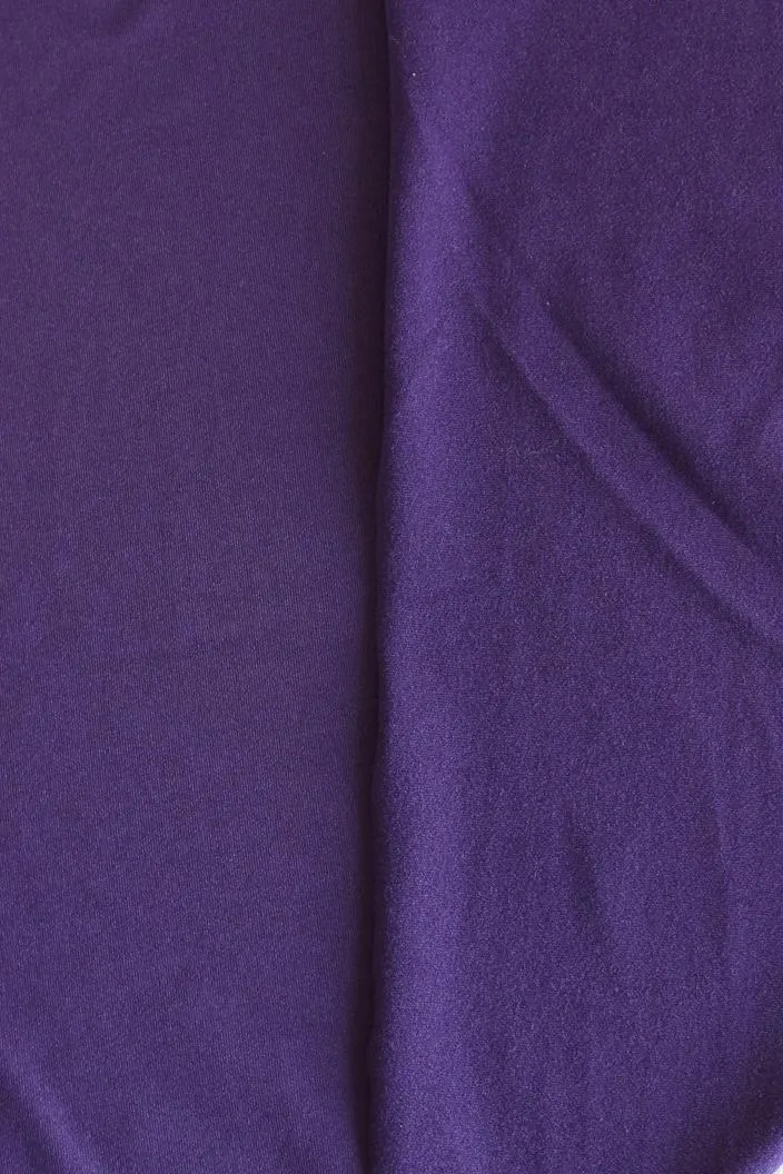 Dark Purple Brushed Athletic Poly/Spandex