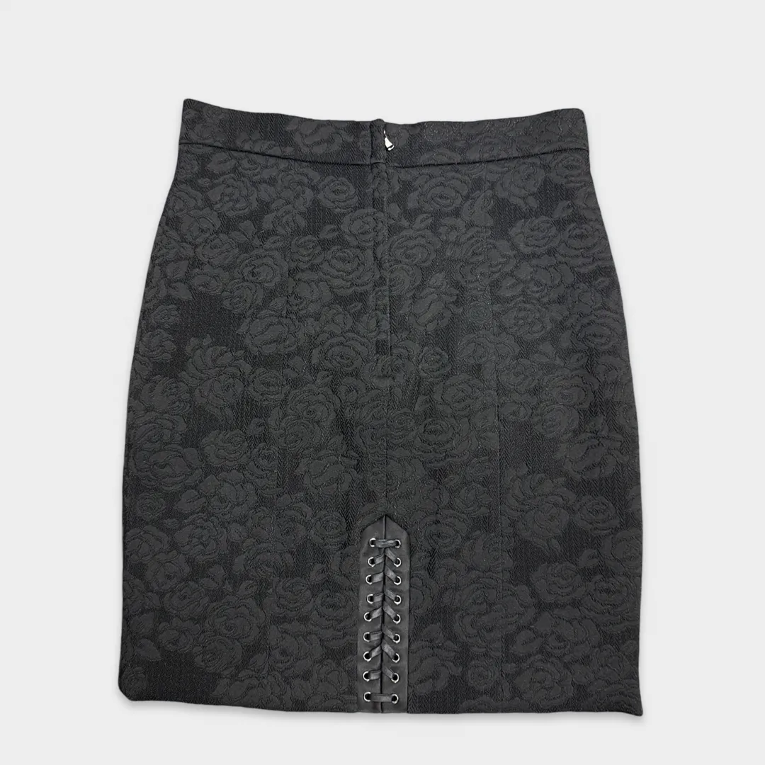 DOLCE&GABBANA Black Corset style mini skirt