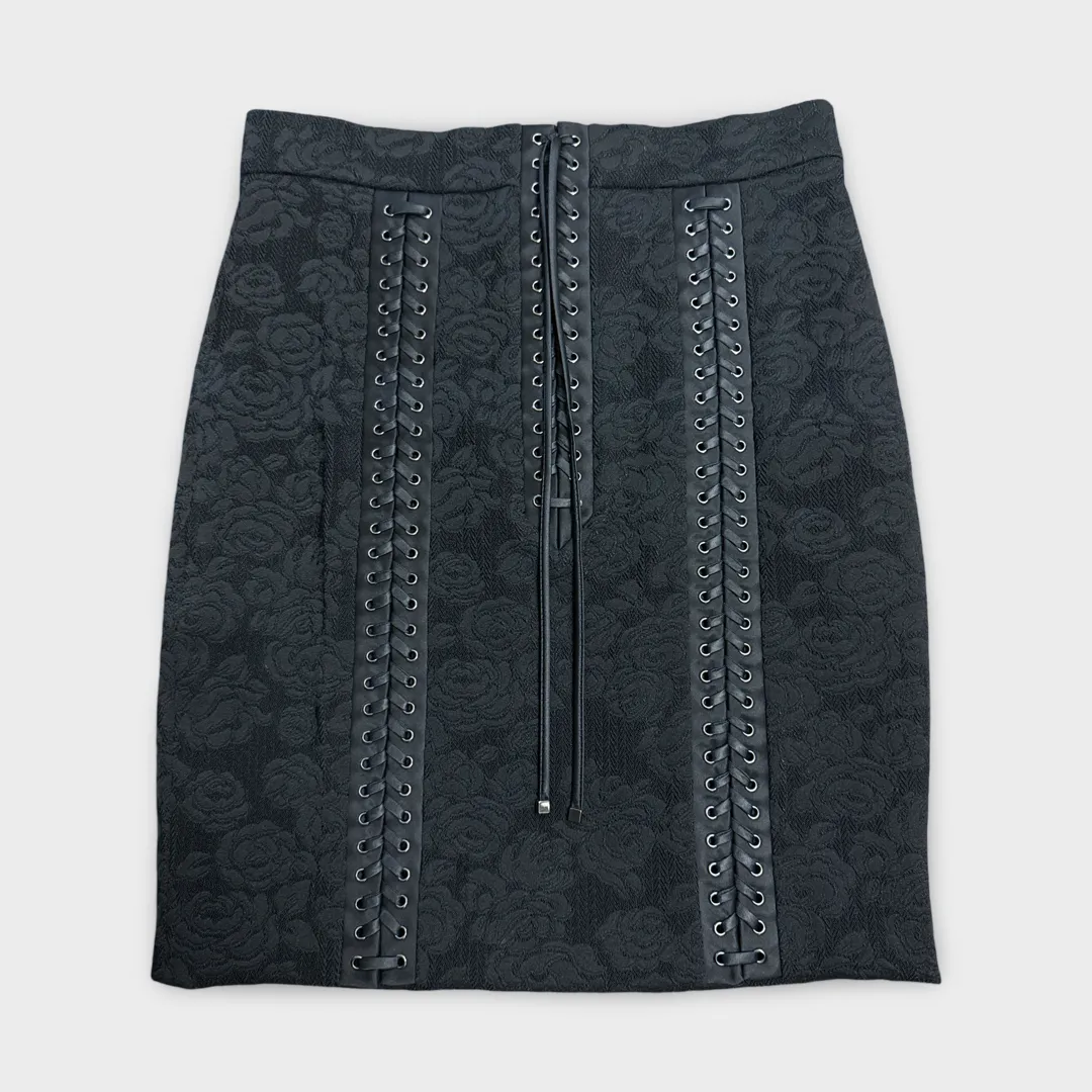 DOLCE&GABBANA Black Corset style mini skirt