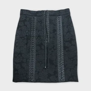 DOLCE&GABBANA Black Corset style mini skirt
