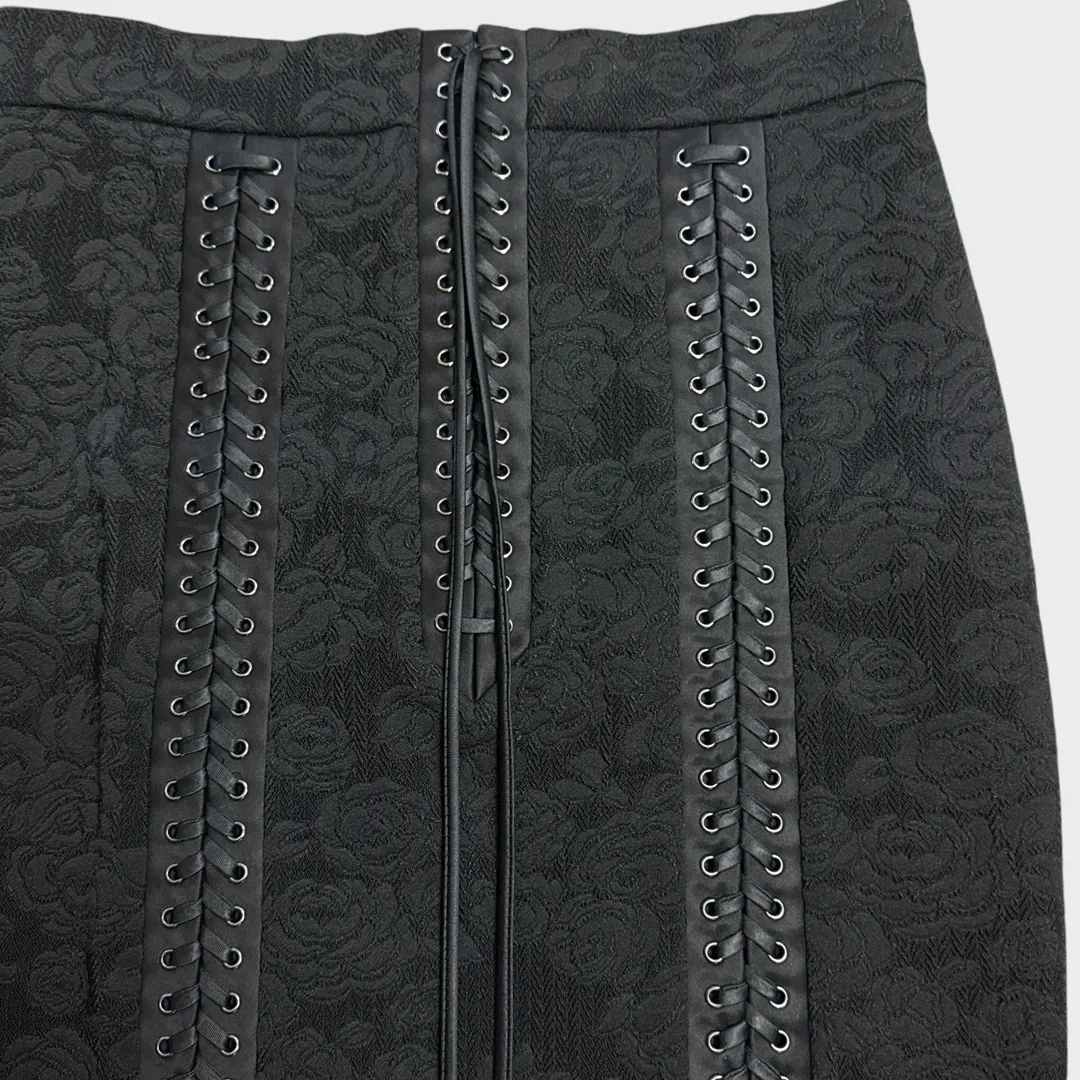 DOLCE&GABBANA Black Corset style mini skirt