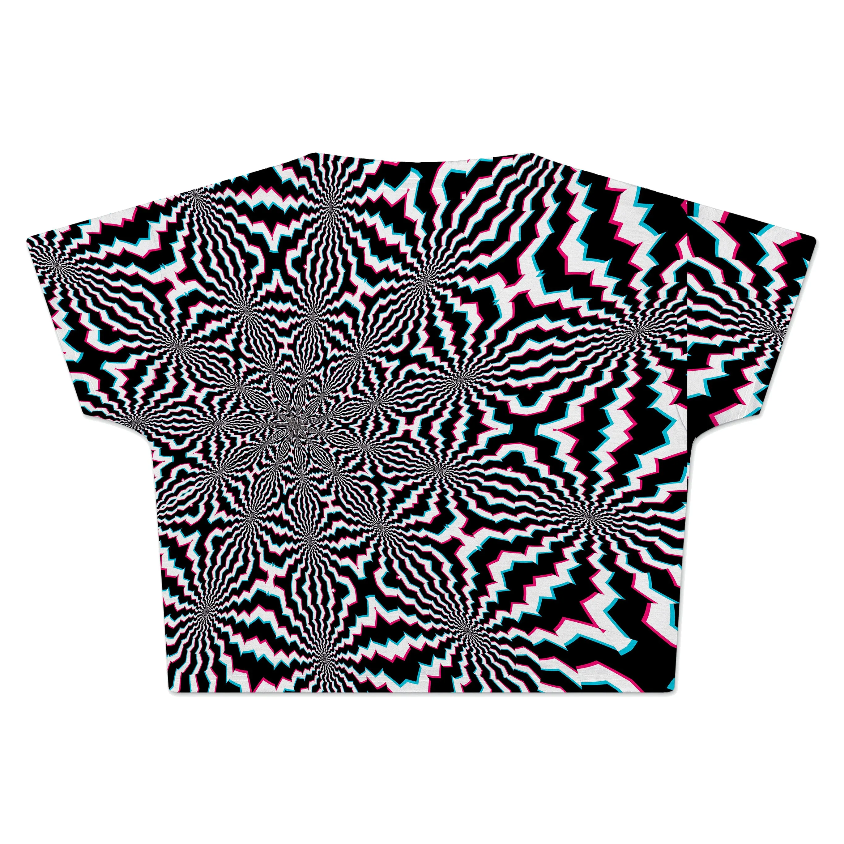 Fractal Ripples Crop Tee