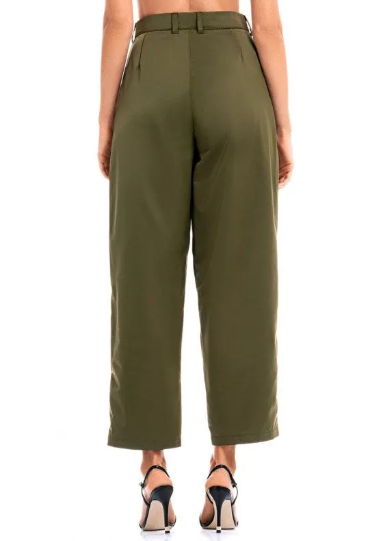 Green Slouchy Trousers