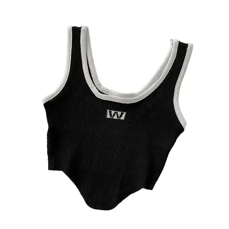 Irregular Sleeveless Crop Tops