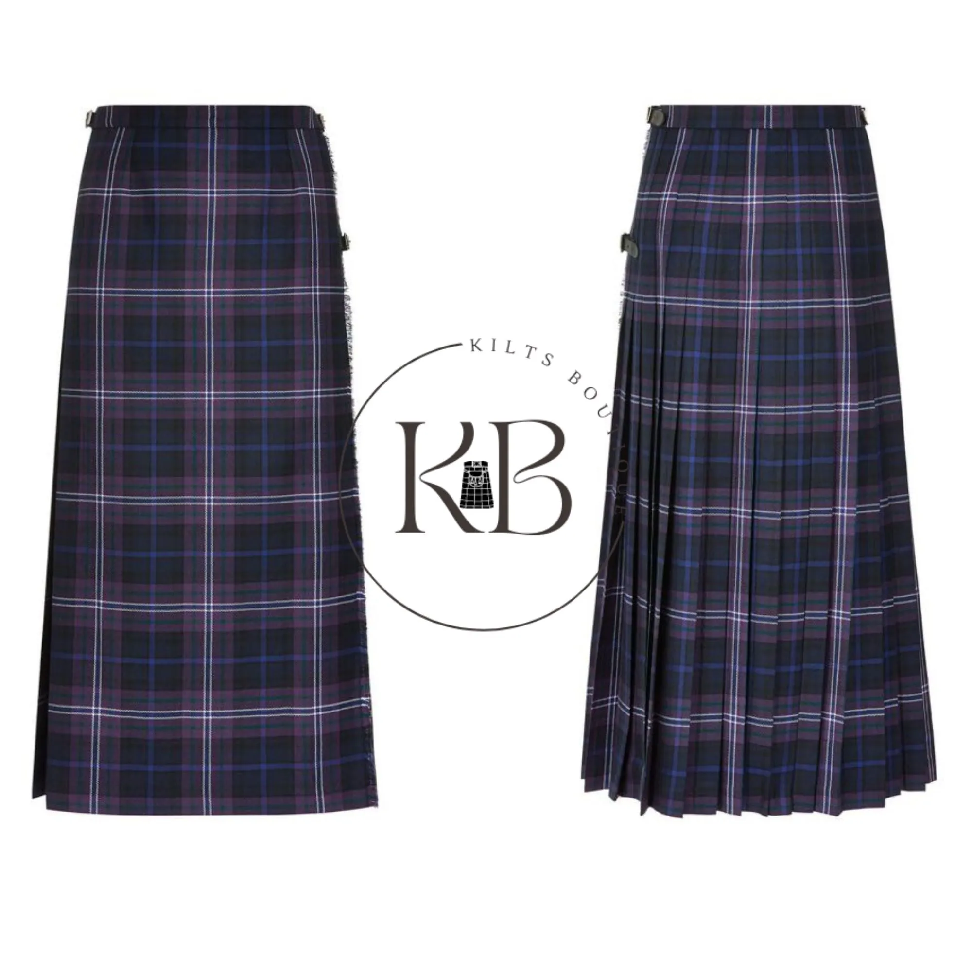 Ladies Tartan Kilted Full Length Kilted Hostess Tartan Skirt Length 38 inches