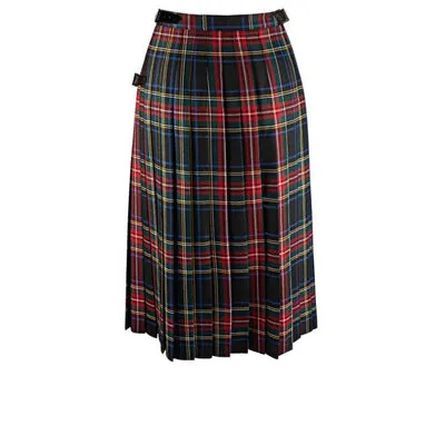 Ladies Tartan Kilted Full Length Kilted Hostess Tartan Skirt Length 38 inches