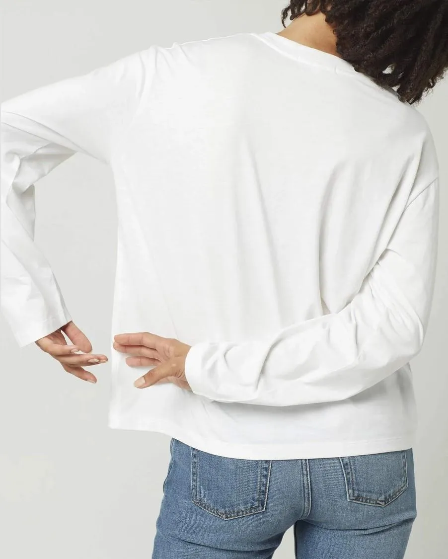 Long Sleeve Standard Tee (White)