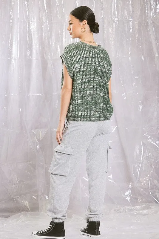 Modern Sweater Vest Top