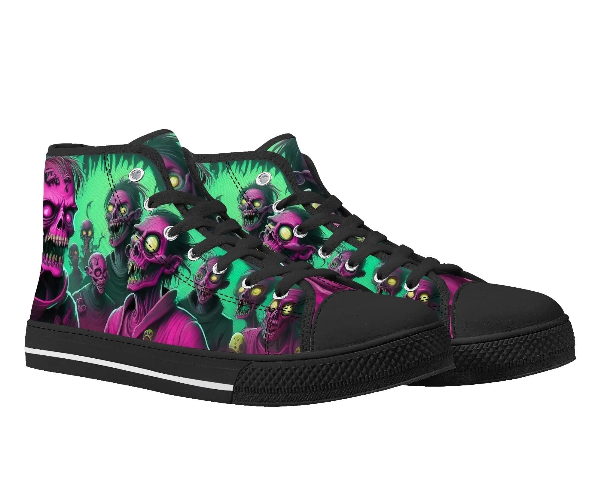 Neon Zombie High Tops