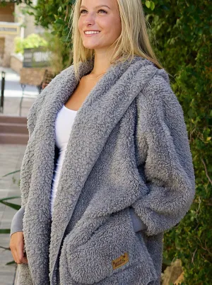 One-Size Fleece Hooded Jacket [Grey Kitten]