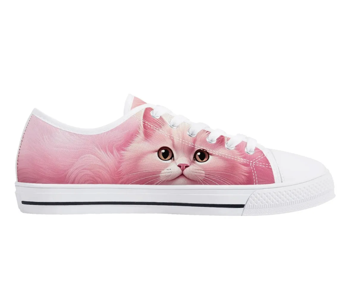 Pink Fluff Low Tops