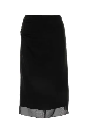 PRADA Effortless Georgette Mini Skirt