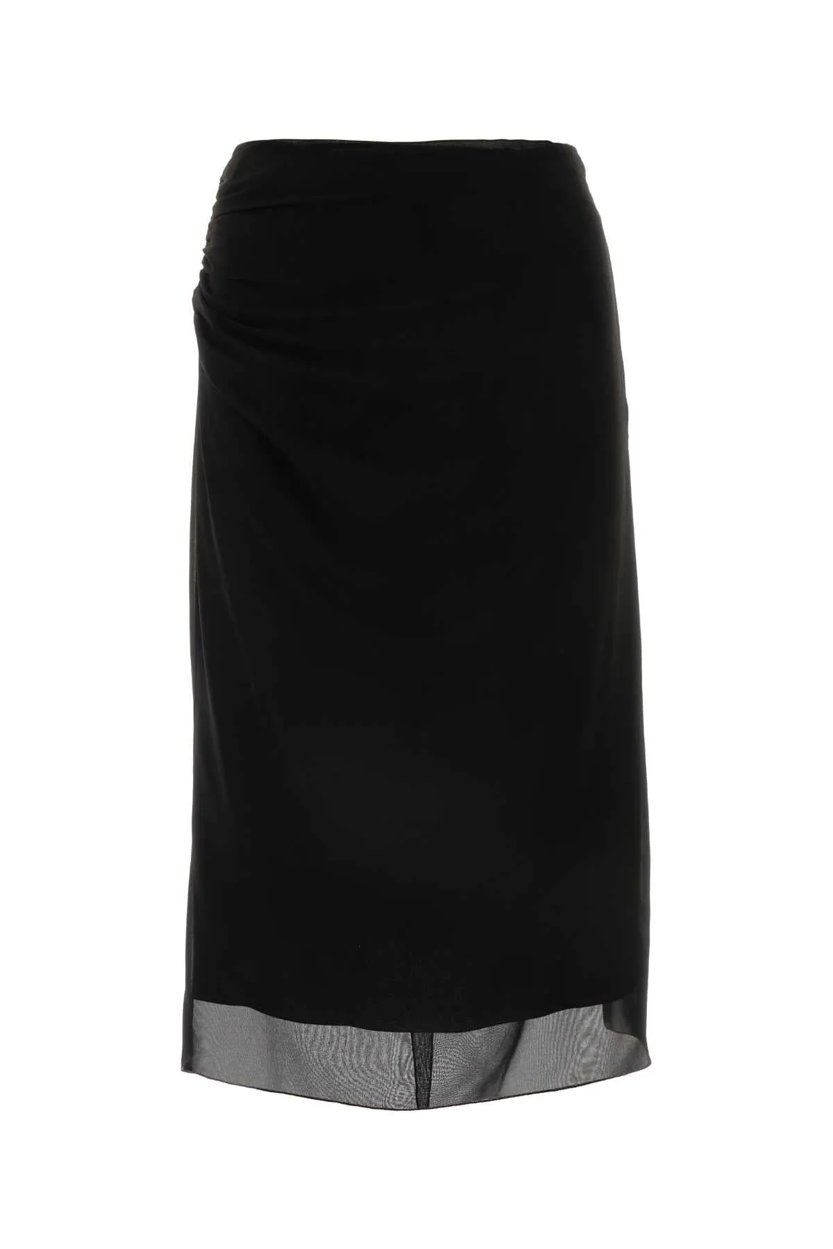 PRADA Effortless Georgette Mini Skirt