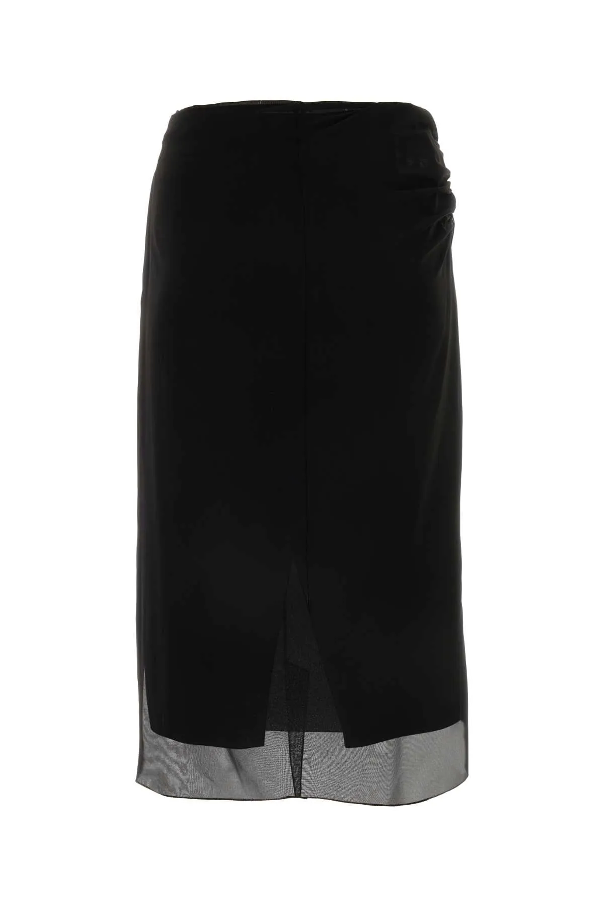 PRADA Effortless Georgette Mini Skirt