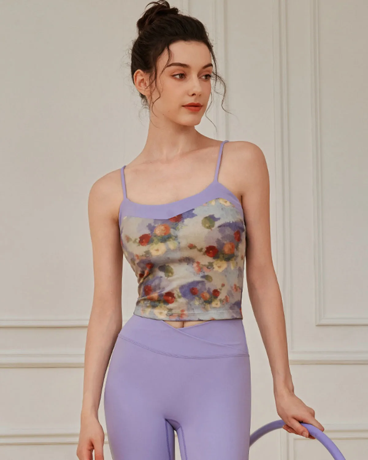 Purple Floral Camis - Medium Support