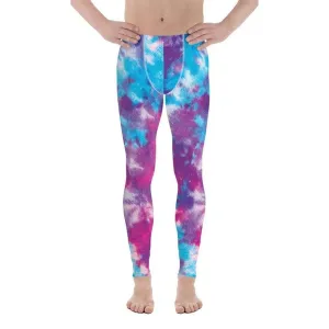 Purple Tie Dye Men's Leggings
