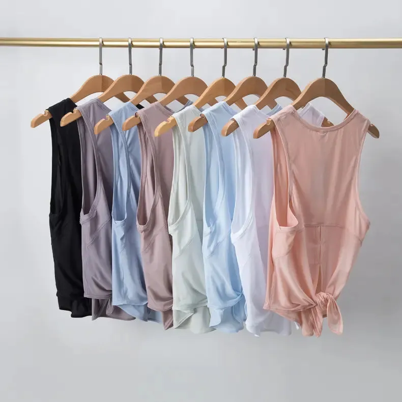 "All Tied Up" Yoga Tank Tops