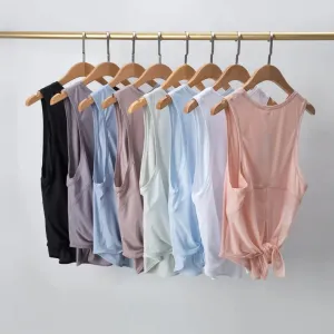 "All Tied Up" Yoga Tank Tops