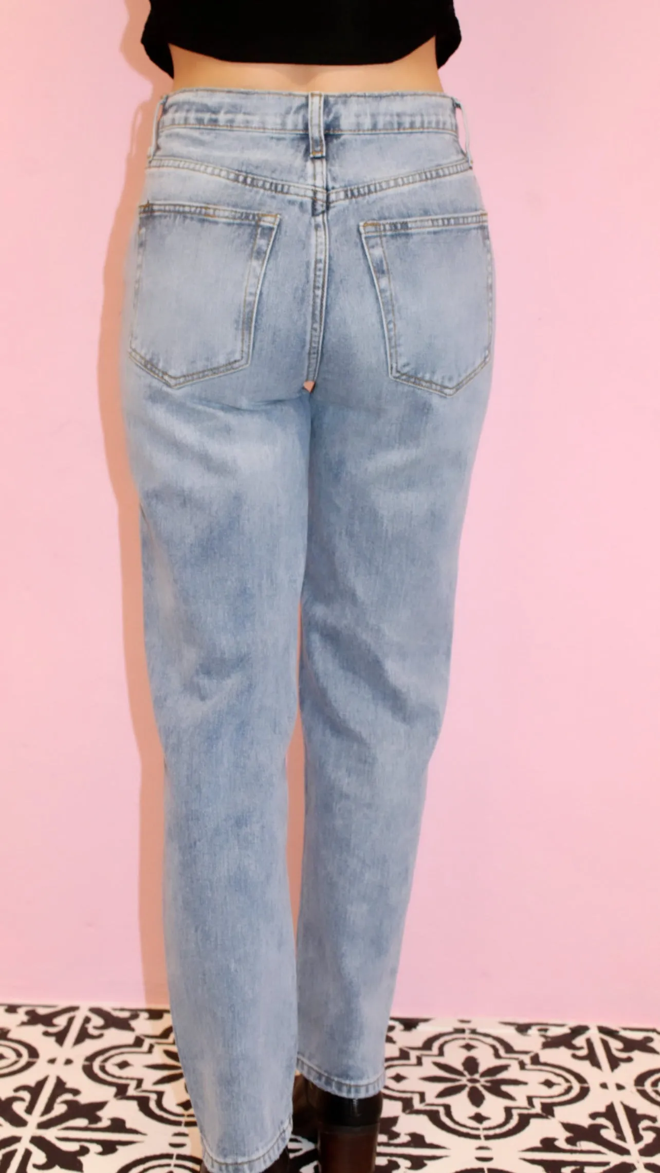 Simple Chic Overlap Denim