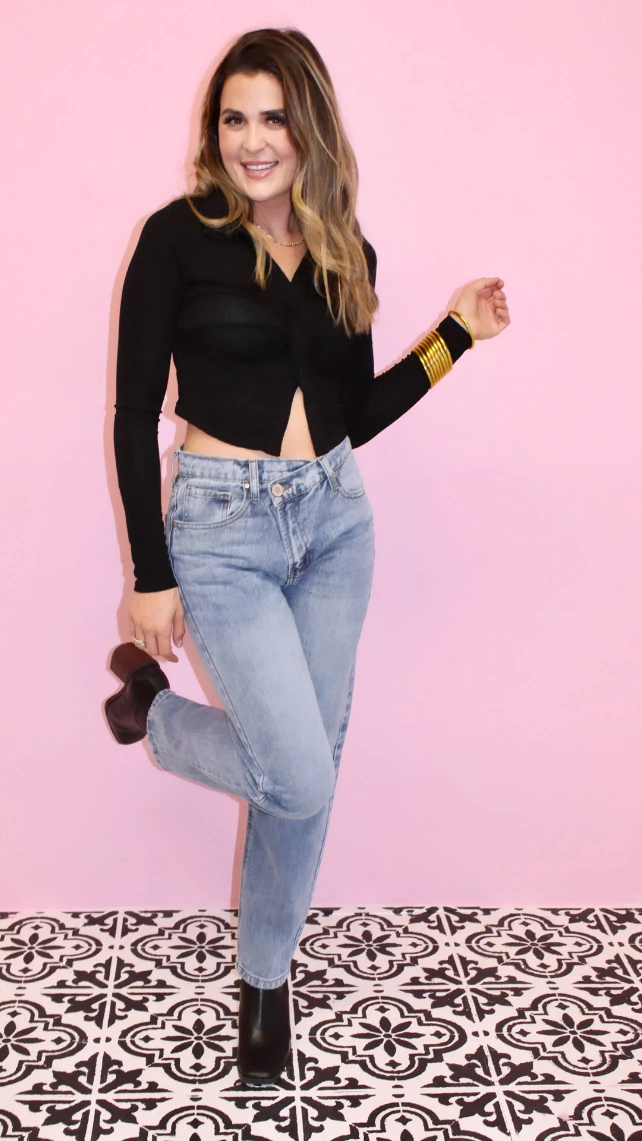 Simple Chic Overlap Denim
