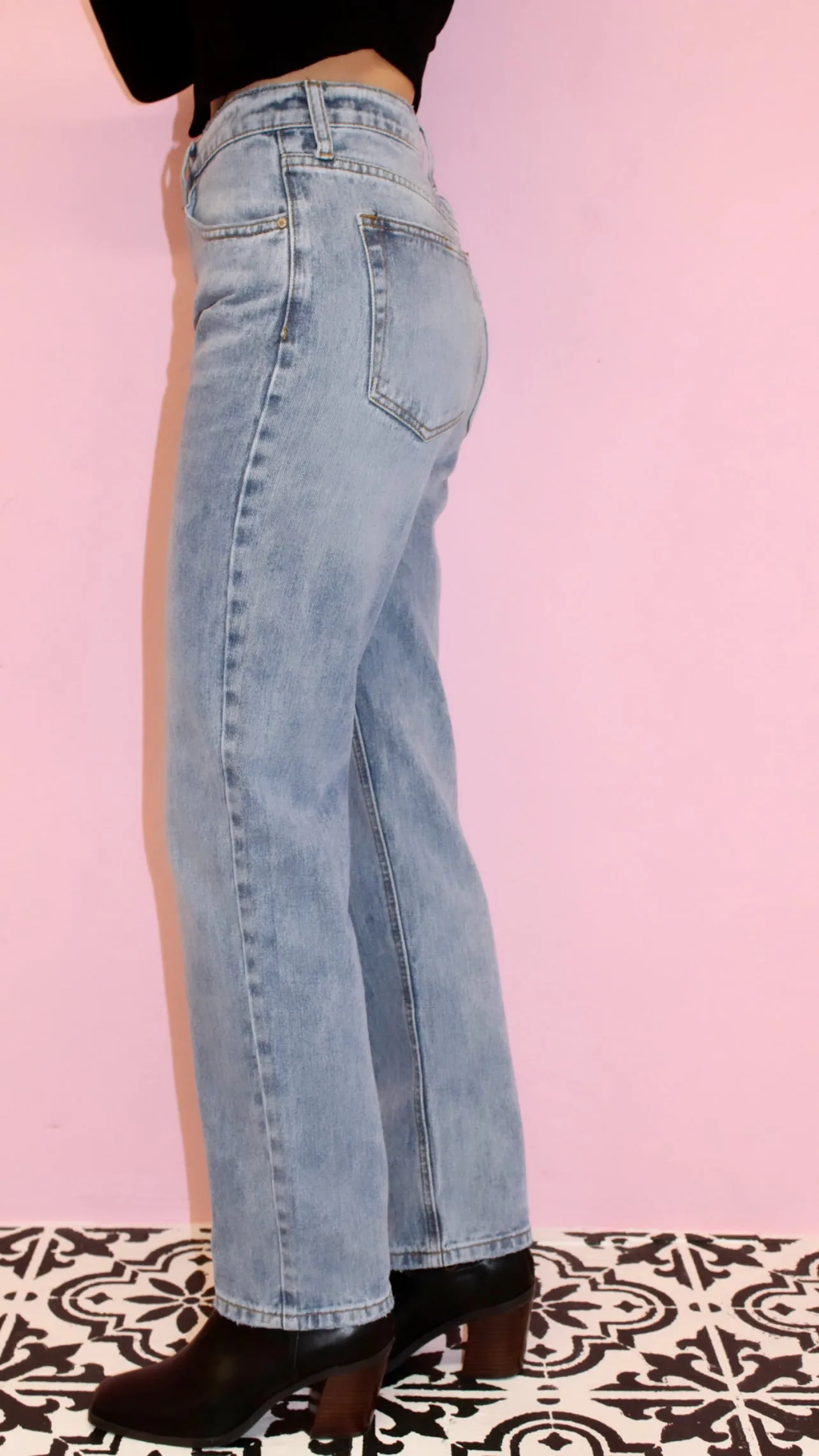 Simple Chic Overlap Denim
