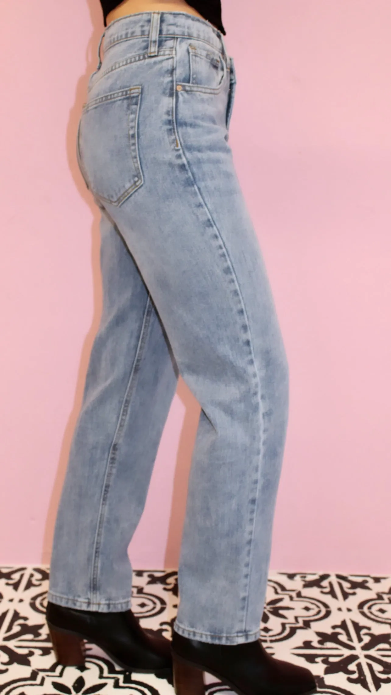 Simple Chic Overlap Denim