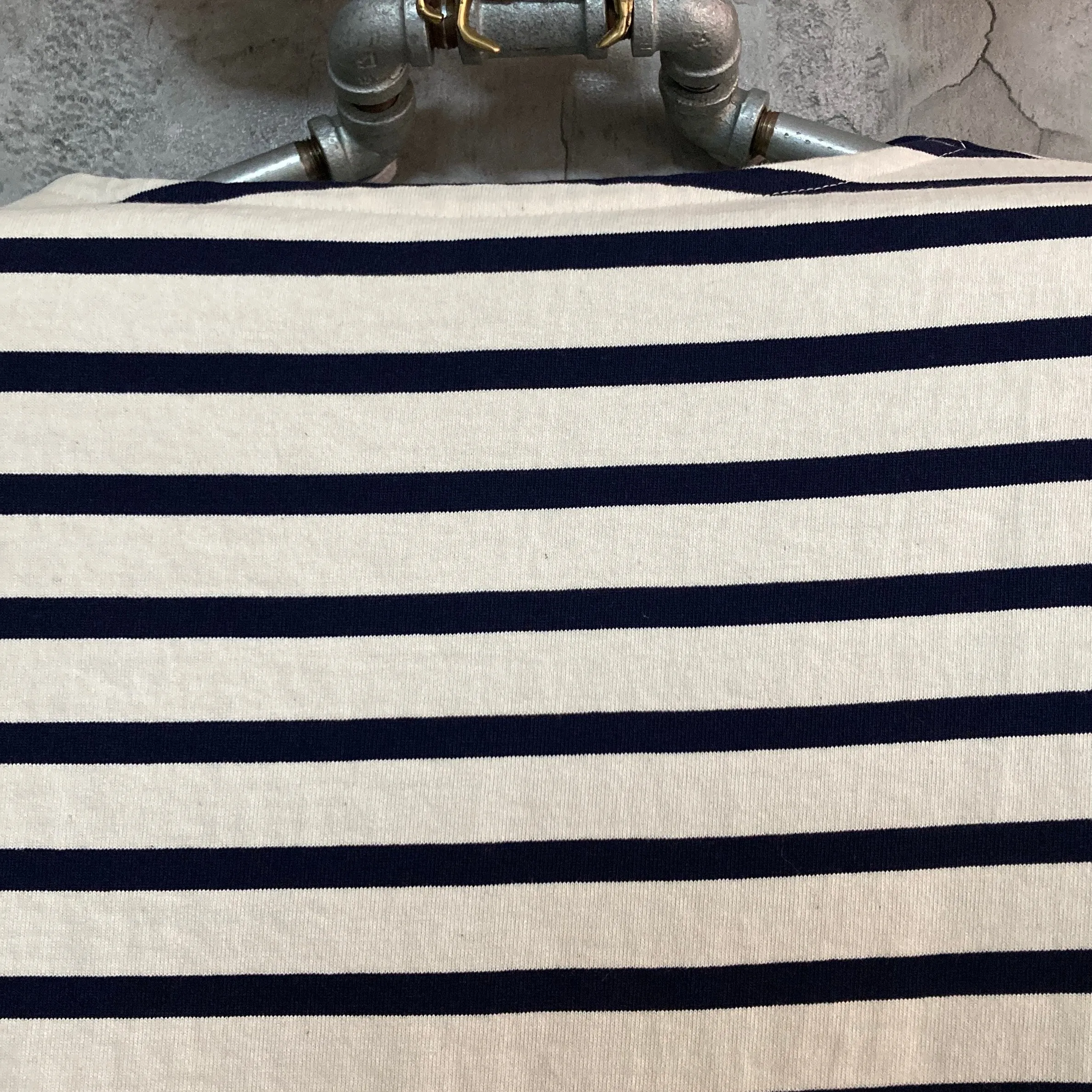 simple navy striped tops child woman