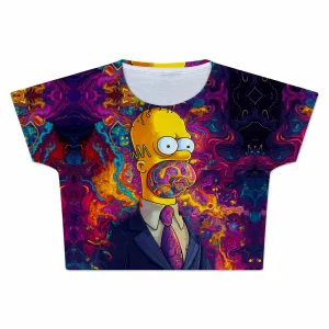 Trippin On The Job Crop Tee