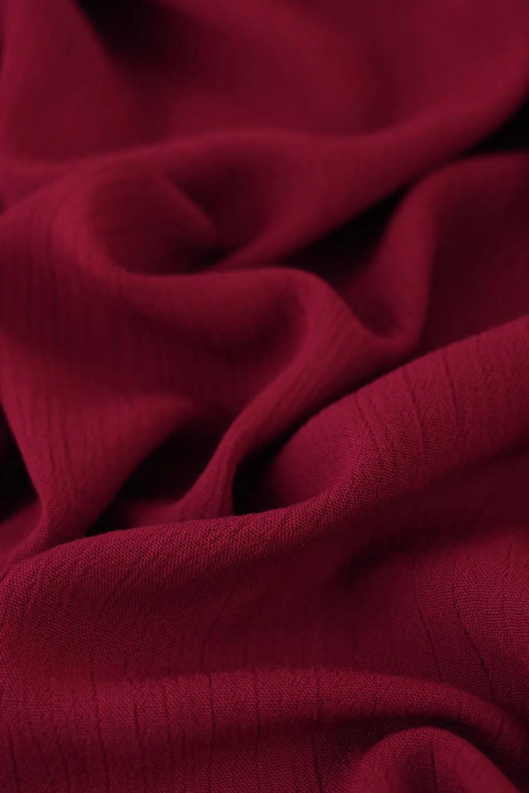 Tuscan Red Rayon Crinkle